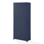 Dispensa da cucina alta 170 cm blu scuro: Design rustico tradizionale, impiallacciatura in legno, struttura in MDF, 3 ripiani regolabili