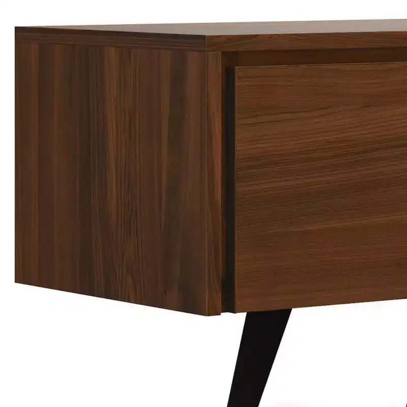 Mobile porta TV da 72" per TV fino a 80" Noce: Console multimediale con ripiani fissi e aperti