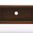 Mobile porta TV da 72" per TV fino a 80" Noce: Console multimediale con ripiani fissi e aperti