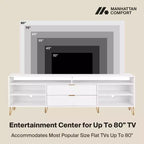 Mobile porta TV da 85" per TV fino a 80" Bianco