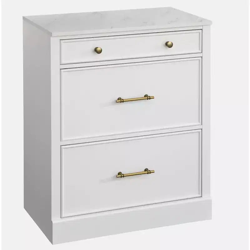 Pensile per armadio ufficio modulare effetto marmo bianco: stile rustico, superficie effetto marmo, costruzione in MDF