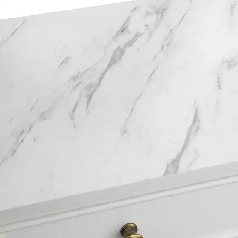 Pensile per armadio ufficio modulare effetto marmo bianco: stile rustico, superficie effetto marmo, costruzione in MDF
