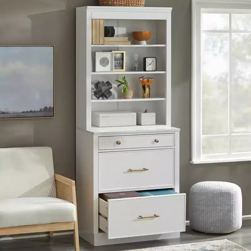 Pensile per armadio ufficio modulare effetto marmo bianco: stile rustico, superficie effetto marmo, costruzione in MDF
