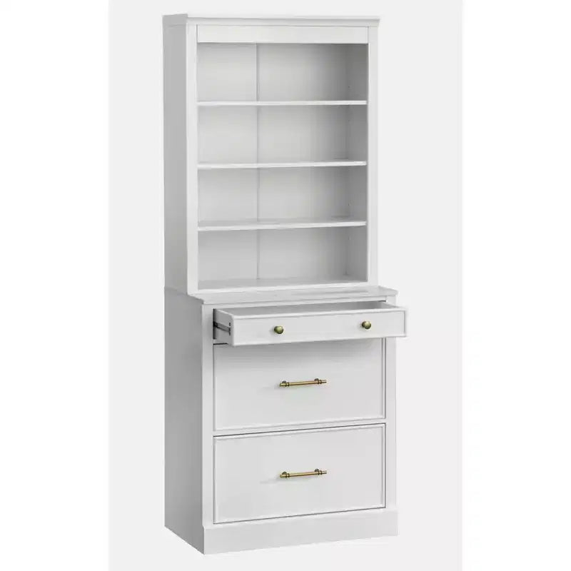 Pensile per armadio ufficio modulare effetto marmo bianco: stile rustico, superficie effetto marmo, costruzione in MDF