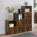 Armadietto a 2 ante con ripiano Barnwood, extra spazio: Chiusure magnetiche, Organizzatore per ufficio e bagno