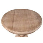 Tavolino rotondo da 25" marrone chiaro
