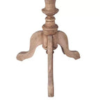 Tavolino rotondo da 25" marrone chiaro