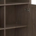 Mobiletto medio marrone fumé: ripiani regolabili, porta TV, gestione cavi