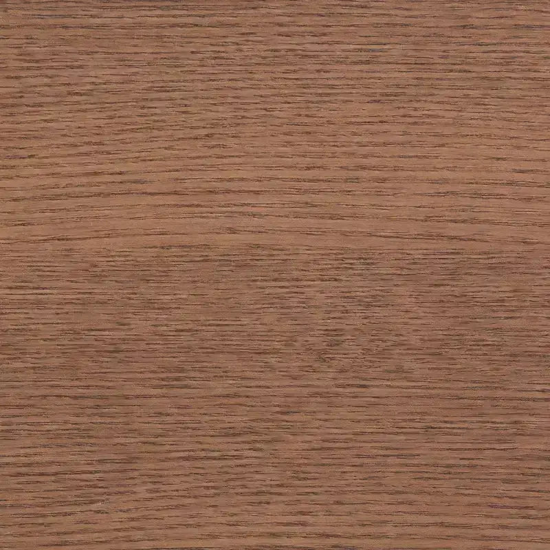 Letto a piattaforma Queen in legno e rattan, marrone noce