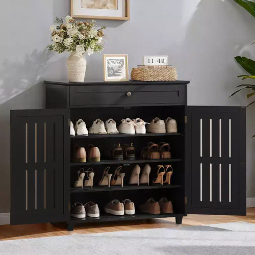Schuhschrank aus Holz mit 4 Ebenen