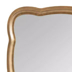 Specchio con cornice smerlata in MDF, 24x38, oro