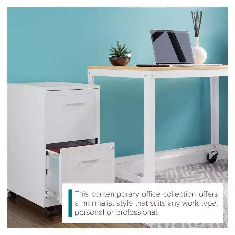 Scrivania mobile in metallo larga 120 cm per home office con piano in acero