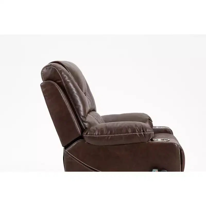 Poltrona elevabile elettrica in similpelle/velluto, Poltrona relax elettrica reclinabile per anziani