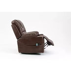 Poltrona elevabile elettrica in similpelle/velluto, Poltrona relax elettrica reclinabile per anziani