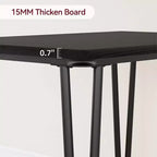 Tavolo da pranzo piccolo per 2 persone, set da 3 pezzi per cucina/bar/dinette quadrata, con sedie imbottite in PU
