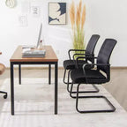 Set di 2/4/6/8/12 sedie da conferenza in rete, sedie da reception/ufficio/ospite con supporto lombare
