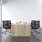 Set di 2/4/6/8/12 sedie da conferenza in rete, sedie da reception/ufficio/ospite con supporto lombare