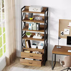 Libreria aperta a 5 ripiani e 2 cassetti 70,8