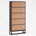 Libreria a 5 ripiani autoportante alta 70,8 pollici
