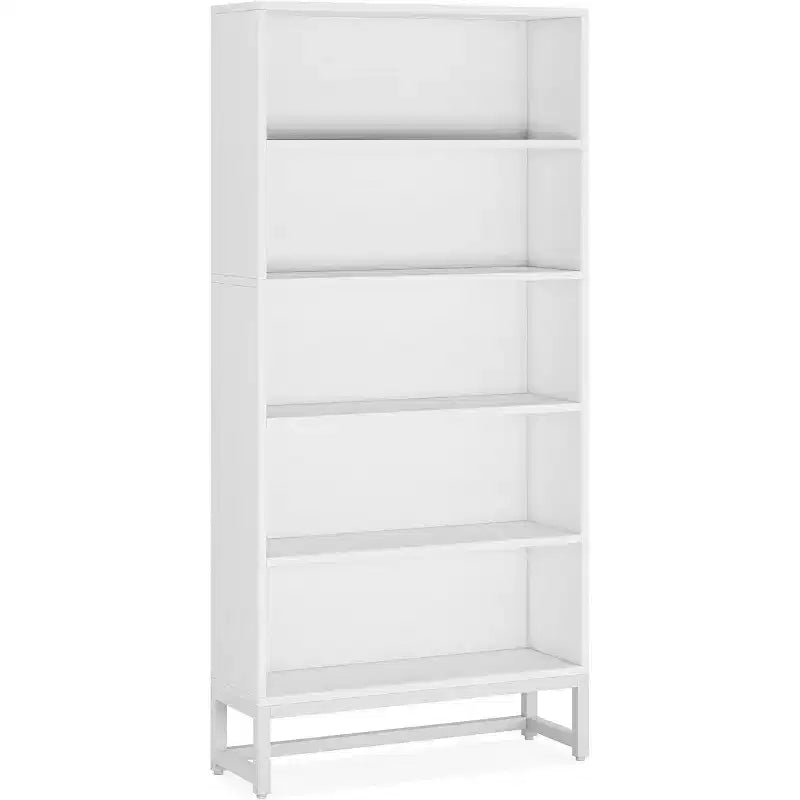 Libreria a 5 ripiani autoportante alta 70,8 pollici
