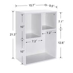 Libreria a 3 ripiani autoportante per casa, ufficio, soggiorno, organizer espositore aperto, scaffale, finitura rovere, mobili d'arredo
