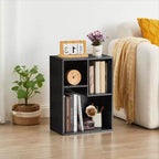 Libreria a 3 ripiani autoportante per casa, ufficio, soggiorno, organizer espositore aperto, scaffale, finitura rovere, mobili d'arredo