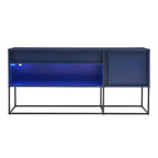 Porta TV moderno a 1 cassetto per TV fino a 65 pollici con luci a LED
