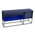 Porta TV moderno a 1 cassetto per TV fino a 65 pollici con luci a LED
