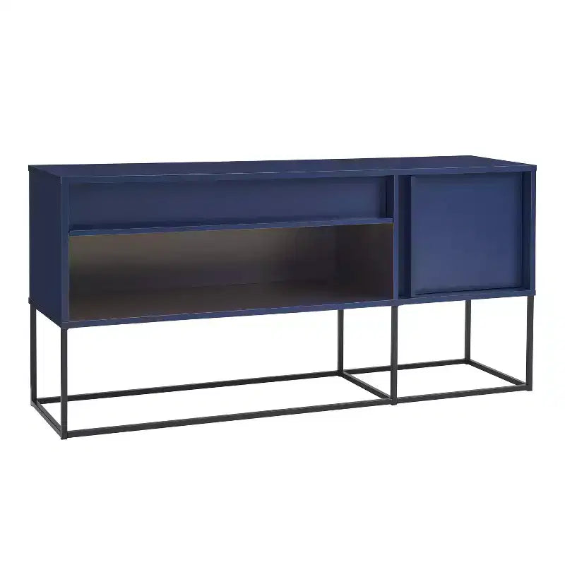Porta TV moderno a 1 cassetto per TV fino a 65 pollici con luci a LED