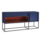 Porta TV moderno a 1 cassetto per TV fino a 65 pollici con luci a LED