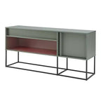Porta TV moderno a 1 cassetto per TV fino a 65 pollici con luci a LED