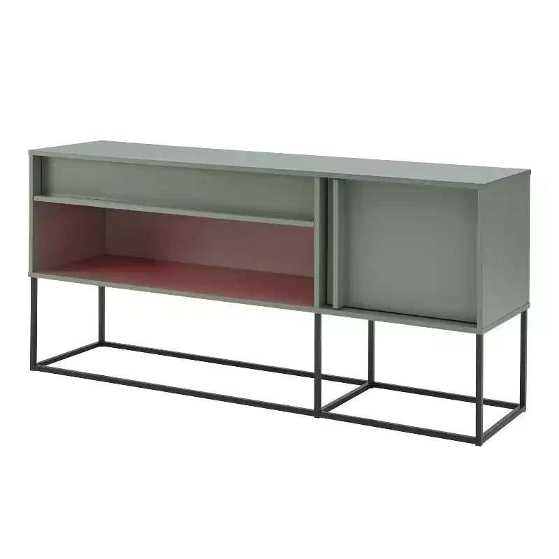 Porta TV moderno a 1 cassetto per TV fino a 65 pollici con luci a LED