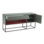 Porta TV moderno a 1 cassetto per TV fino a 65 pollici con luci a LED