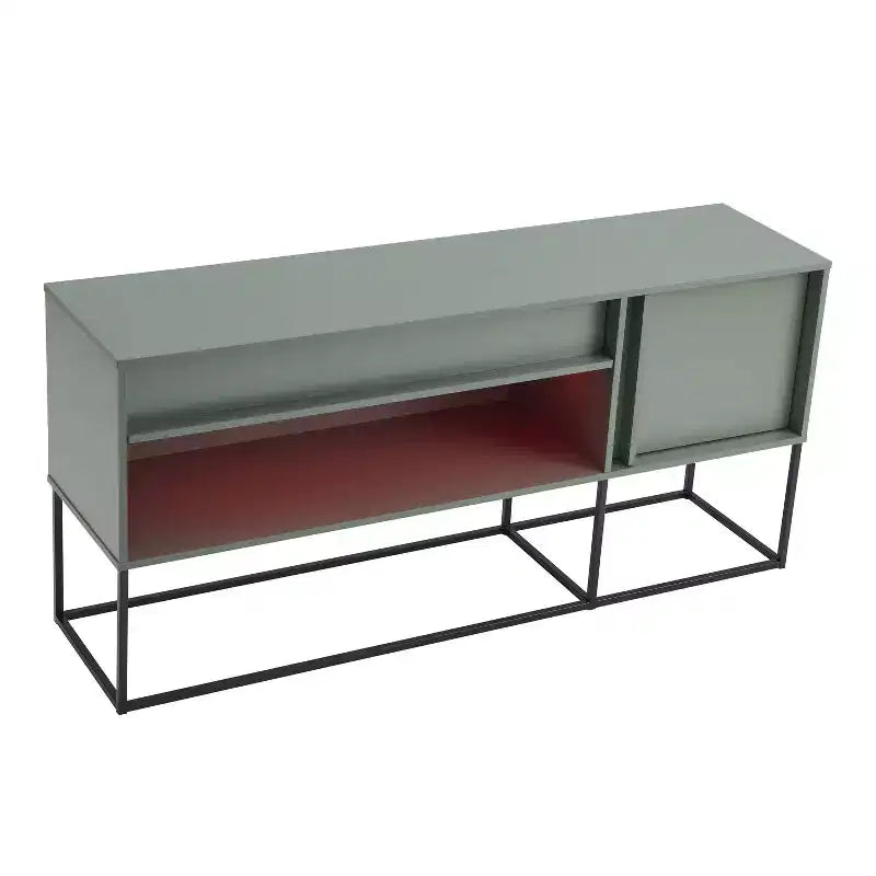 Porta TV moderno a 1 cassetto per TV fino a 65 pollici con luci a LED