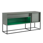 Porta TV moderno a 1 cassetto per TV fino a 65 pollici con luci a LED