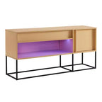 Porta TV moderno a 1 cassetto per TV fino a 65 pollici con luci a LED