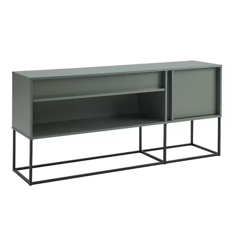 Porta TV moderno a 1 cassetto per TV fino a 65 pollici con luci a LED