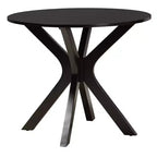 Set da pranzo moderno in tessuto e legno