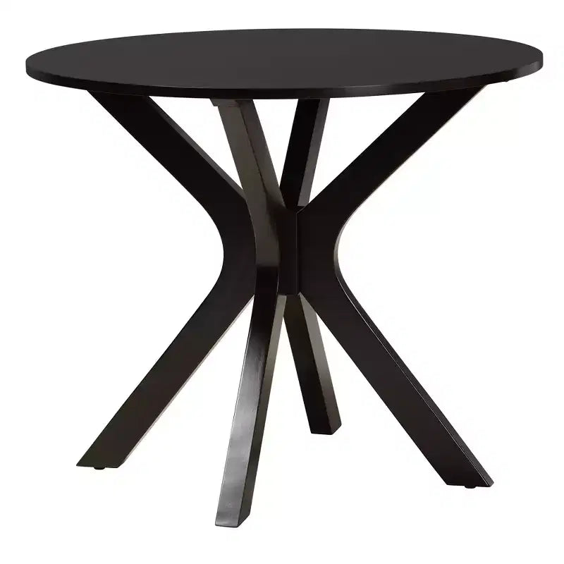 Set da pranzo moderno in tessuto e legno
