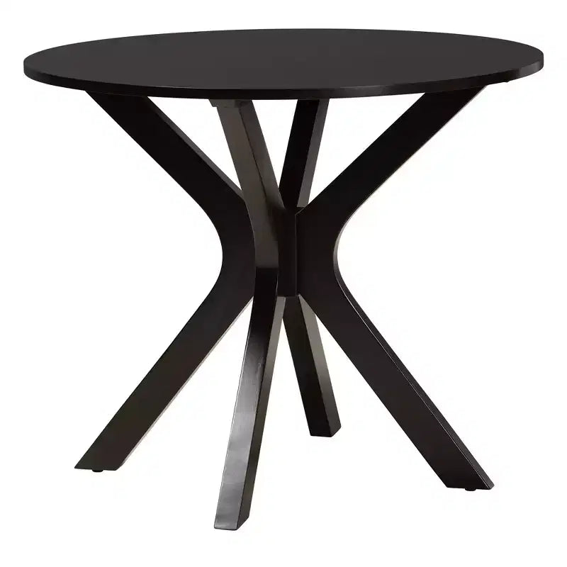 Set da pranzo moderno in tessuto e legno