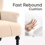 Poltrona Wingback in velluto larga 79 cm