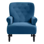 Poltrona Wingback in velluto larga 79 cm