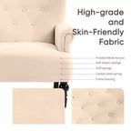 Poltrona Wingback in velluto larga 79 cm