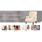 Poltrona Wingback in velluto larga 79 cm