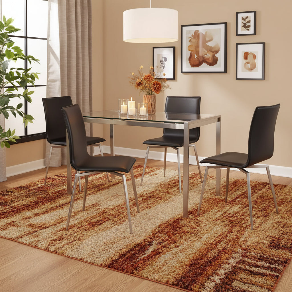 Set da pranzo girevole 5 pezzi in acciaio inossidabile